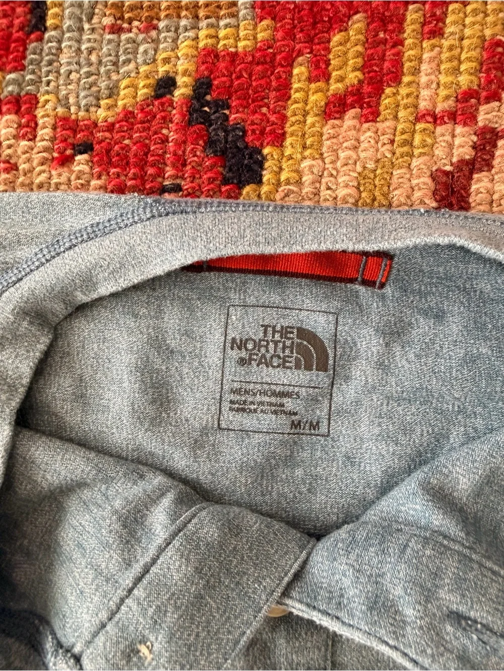 The North Face Light Blue Long-Sleeve Henley Shirt